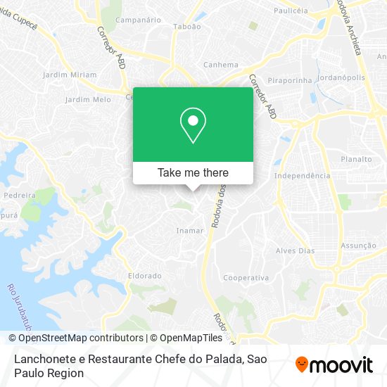 Lanchonete e Restaurante Chefe do Palada map