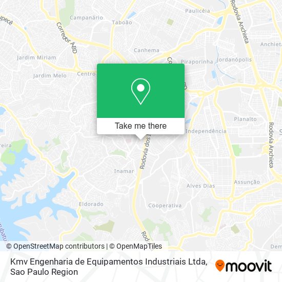 Kmv Engenharia de Equipamentos Industriais Ltda map