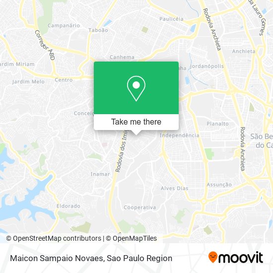 Maicon Sampaio Novaes map