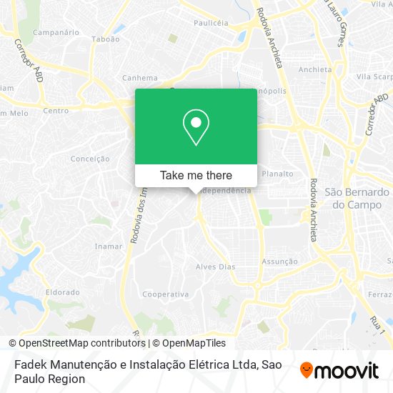 Fadek Manutenção e Instalação Elétrica Ltda map