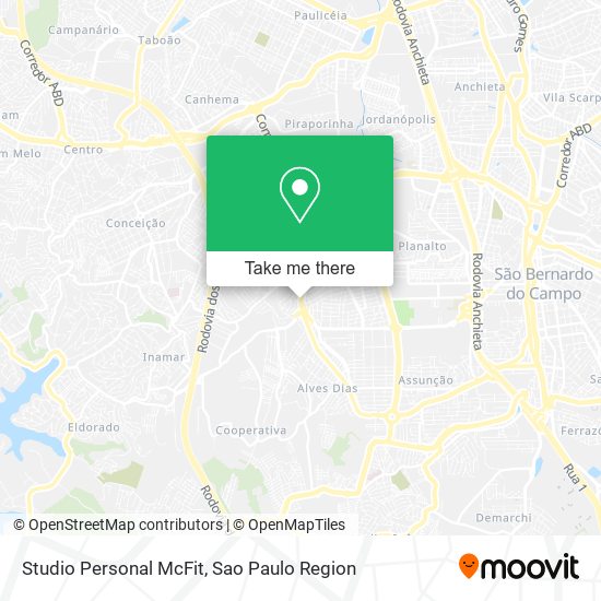 Studio Personal McFit map