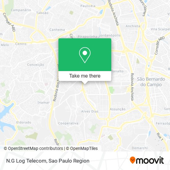 N.G Log Telecom map