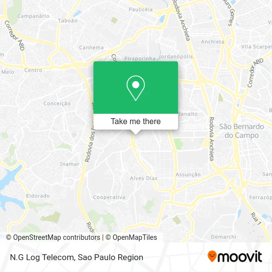 N.G Log Telecom map