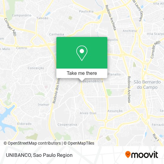 UNIBANCO map