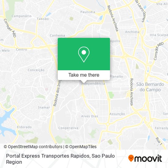 Portal Express Transportes Rapidos map