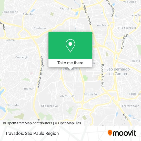 Travados map