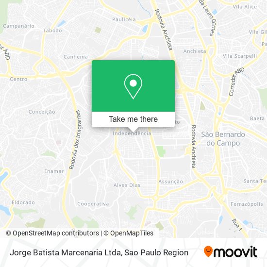 Mapa Jorge Batista Marcenaria Ltda