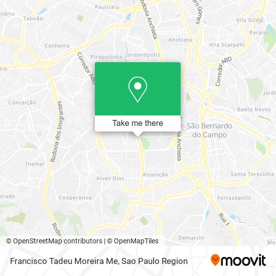 Mapa Francisco Tadeu Moreira Me