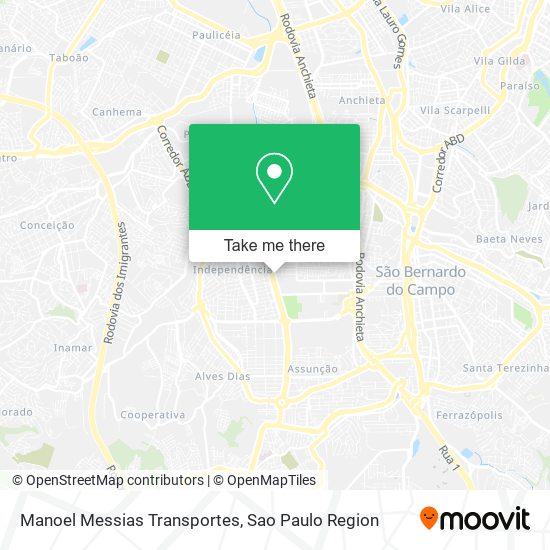 Manoel Messias Transportes map