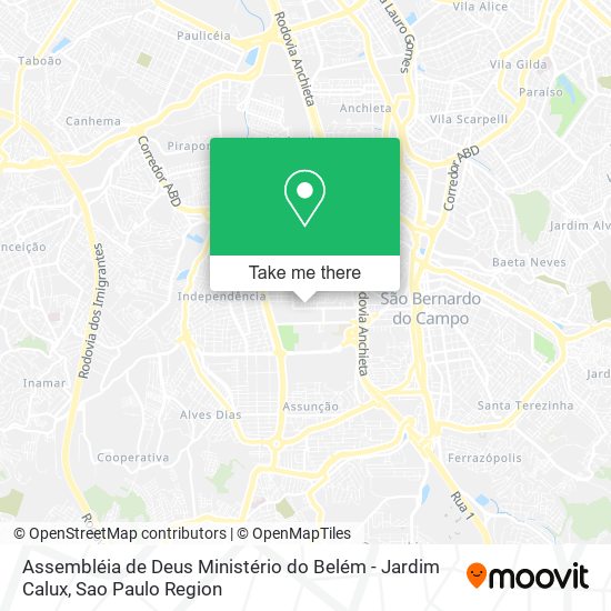 Assembléia de Deus Ministério do Belém - Jardim Calux map