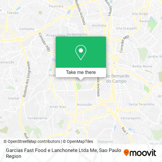 Garcias Fast Food e Lanchonete Ltda Me map