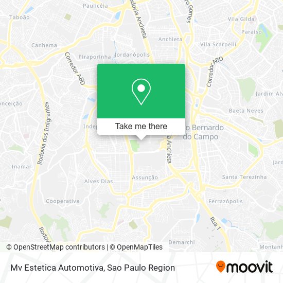 Mv Estetica Automotiva map