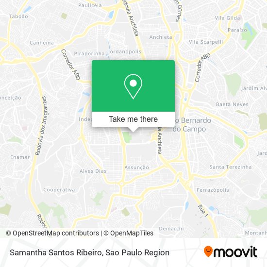 Samantha Santos Ribeiro map
