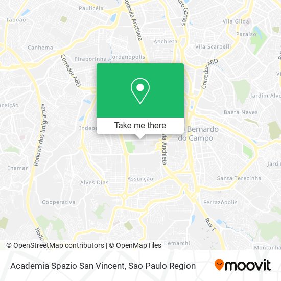 Academia Spazio San Vincent map