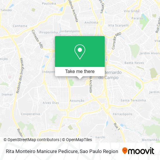 Rita Monteiro Manicure Pedicure map