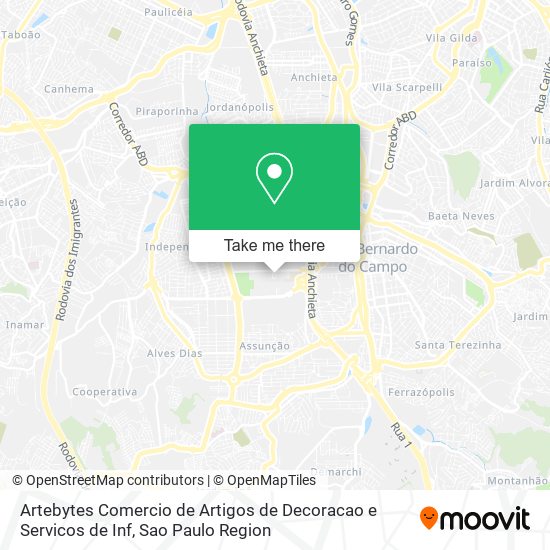 Artebytes Comercio de Artigos de Decoracao e Servicos de Inf map