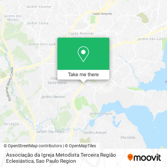Associação da Igreja Metodista Terceira Região Eclesiástica map