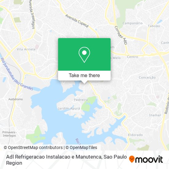 Adl Refrigeracao Instalacao e Manutenca map