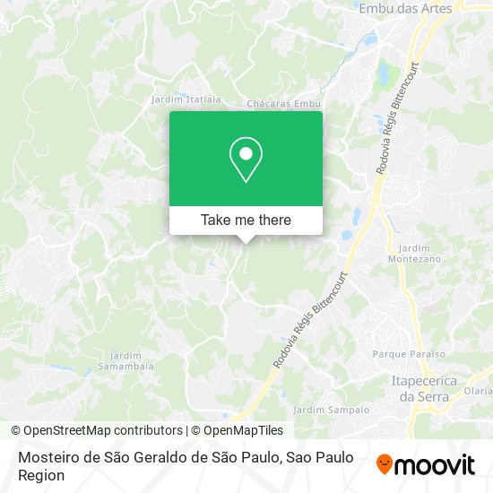 Mosteiro de São Geraldo de São Paulo map