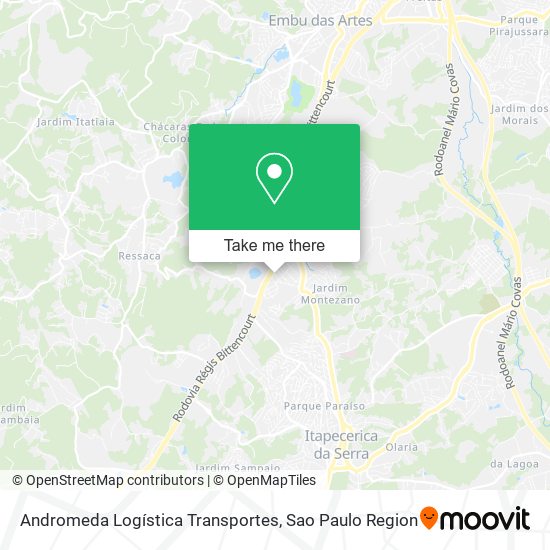 Andromeda Logística Transportes map