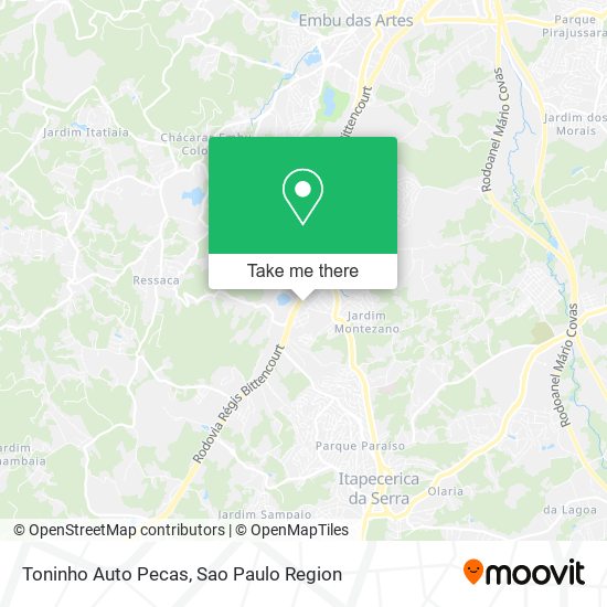 Toninho Auto Pecas map