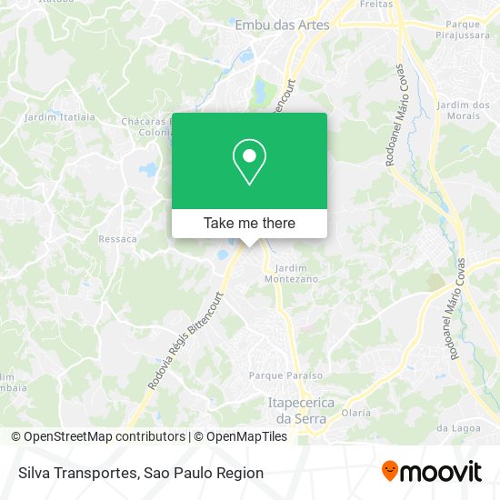 Silva Transportes map