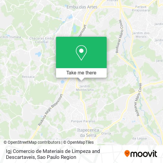 Igj Comercio de Materiais de Limpeza and Descartaveis map
