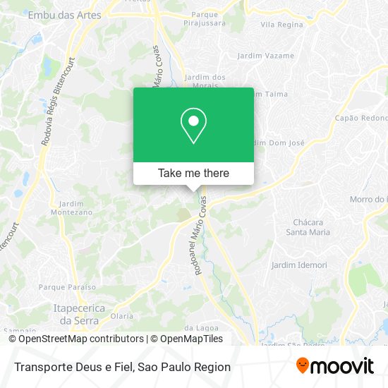 Transporte Deus e Fiel map