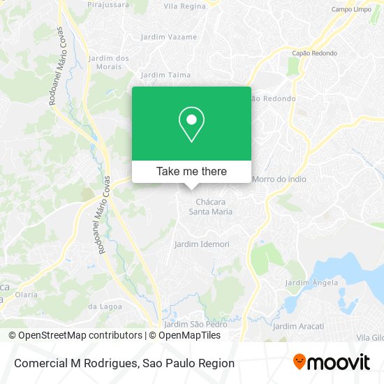 Comercial M Rodrigues map