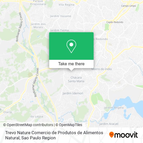 Mapa Trevo Nature Comercio de Produtos de Alimentos Natural