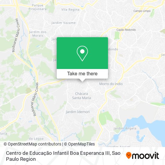 Mapa Centro de Educação Infantil Boa Esperanca III