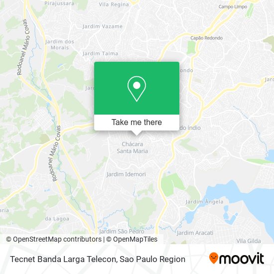 Mapa Tecnet Banda Larga Telecon
