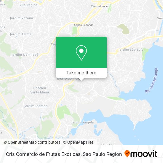 Cris Comercio de Frutas Exoticas map