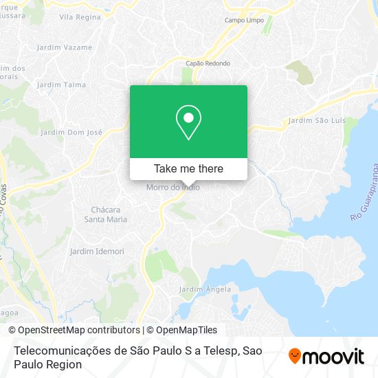 Telecomunicações de São Paulo S a Telesp map