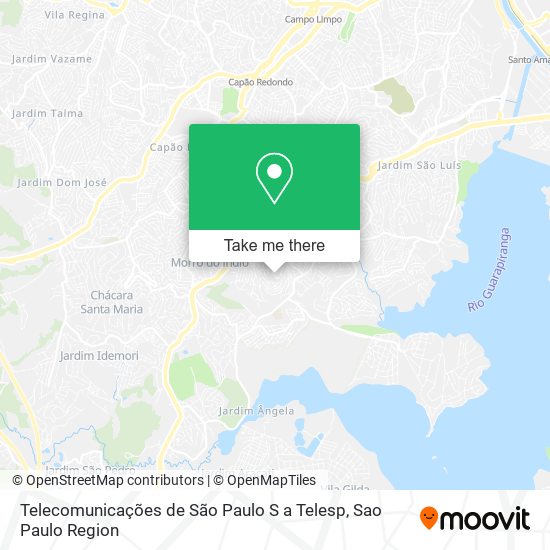 Telecomunicações de São Paulo S a Telesp map