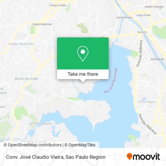 Conv. José Claudio Vieira map