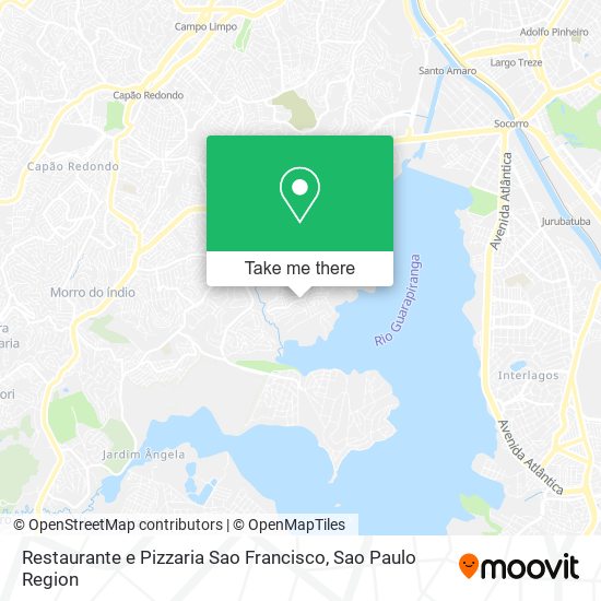 Mapa Restaurante e Pizzaria Sao Francisco