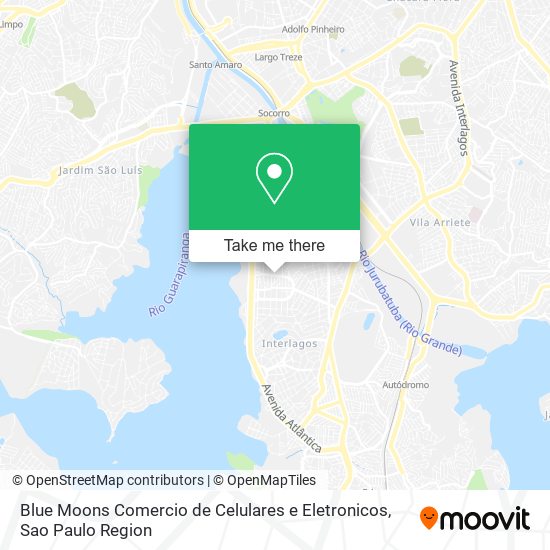 Blue Moons Comercio de Celulares e Eletronicos map