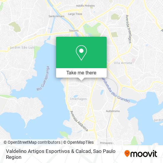 Mapa Valdelino Artigos Esportivos & Calcad