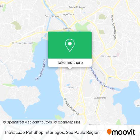 Mapa Inovacãao Pet Shop Interlagos