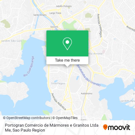 Portogran Comércio de Mármores e Granitos Ltda Me map