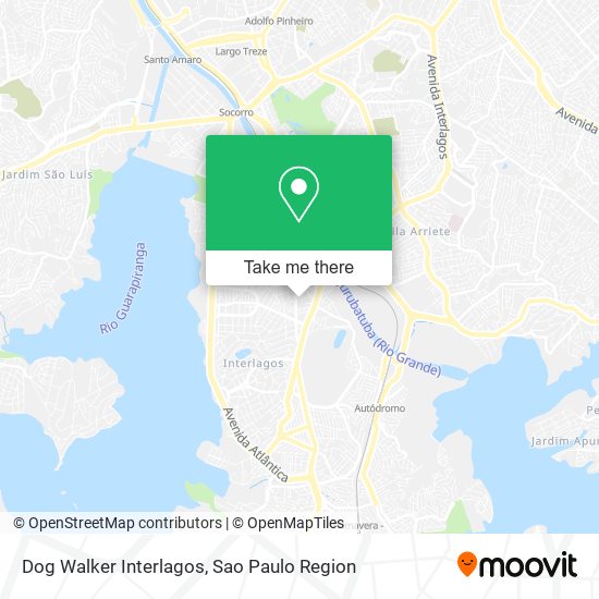 Dog Walker Interlagos map
