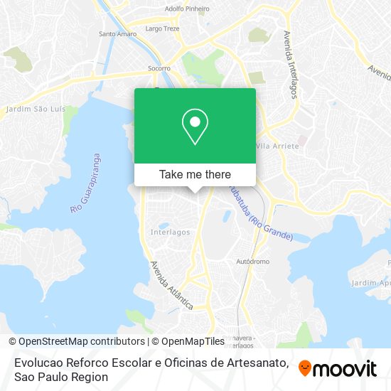 Evolucao Reforco Escolar e Oficinas de Artesanato map