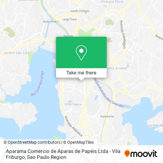 Aparama Comércio de Aparas de Papéis Ltda - Vila Friburgo map