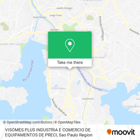 VISOMES PLUS INDUSTRIA E COMERCIO DE EQUIPAMENTOS DE PRECI map