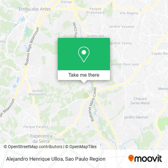 Alejandro Henrique Ulloa map