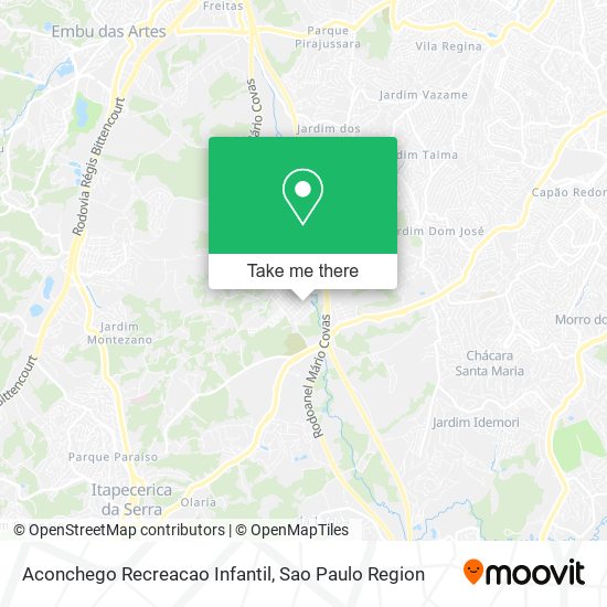 Aconchego Recreacao Infantil map