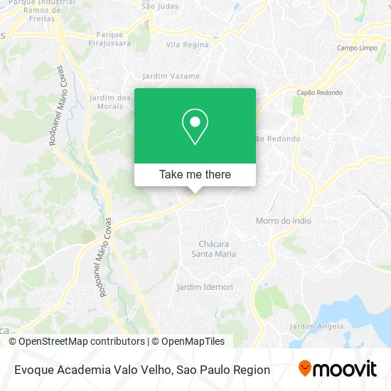 Evoque Academia Valo Velho map