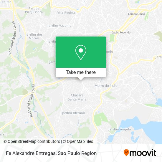 Fe Alexandre Entregas map