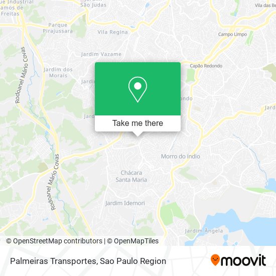 Mapa Palmeiras Transportes